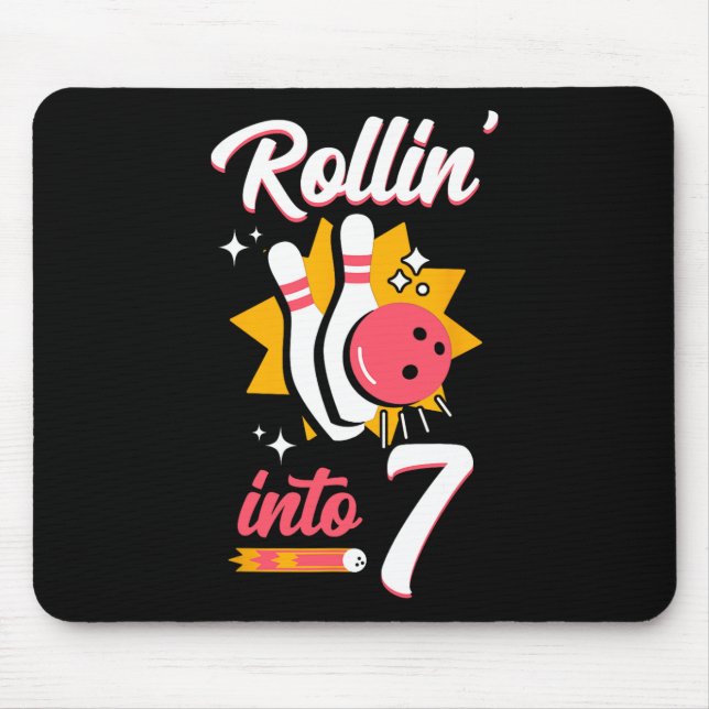 Mousepad 7 Engraçada, Aniversário, Rollin, 7 (Frente)