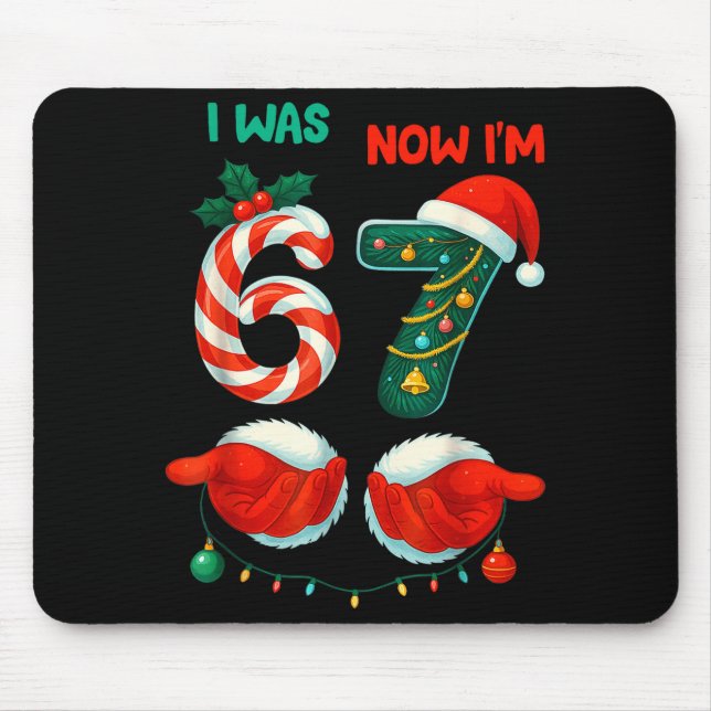 Mousepad 7 Year Old Birthday Shirt Was 6 Now I'm 7 67 Funny (Frente)