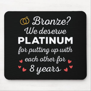 Mousepad 8º Aniversário de Casamento I - Casal Engraçado de
