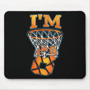 Mousepad 8º jogador de basquete de aniversário Sou 8 menino