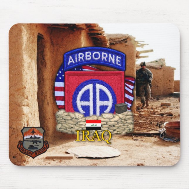 Mousepad 82.a divisão aérea "gulf war vets Mousepad" (Frente)