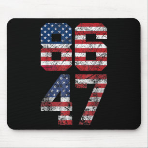 Mousepad 8647 Anti Trump 86 47 Retro Anti-trump U Flag Imp