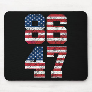 Mousepad 8647 Anti Trump 86 47 Retro Bandeira dos EUA Anti-