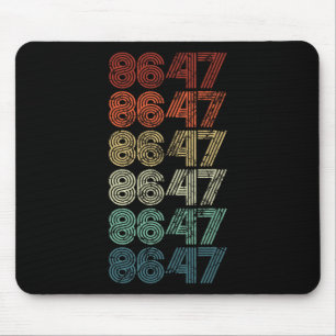 Mousepad 8647 Anti-Trump 86 47 Retro Impeach 47 Anti-Trump