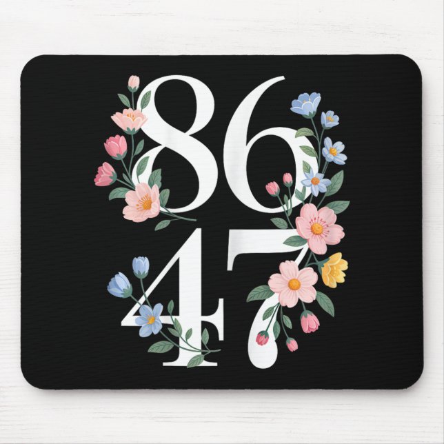 Mousepad 8647 Flor Anti-Trump Floral Boho Vintage (Frente)