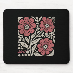 Mousepad 8647 Sutil Anti Trump 86 47 Estilo Floral Boho _3
