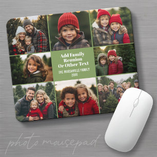 Mousepad 8 Colagem de Fotos - Grade Simples - Verde