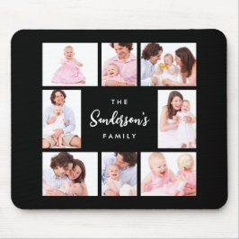 Mousepad 8 Sections Family Photo in Black Frame