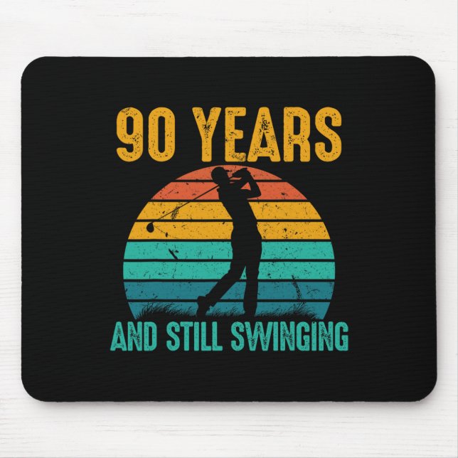 Mousepad 90 Anos E Ainda Incêndios 90 De Golfe (Frente)