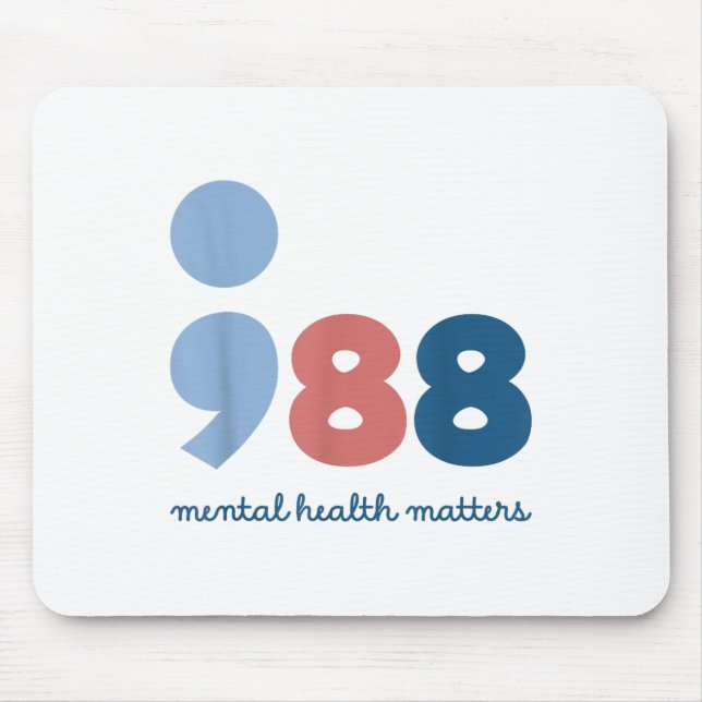 Mousepad 988 Mental Health S Suicide Prevention Awareness  (Frente)