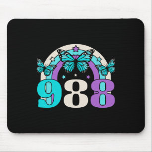 Mousepad 988 Prevenção de suicídio Sensibilização para a sa