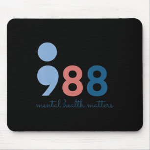 Mousepad 988 Problemas de saúde mental Prevenção suicida em