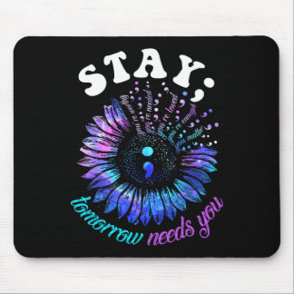 Mousepad 988 Suicide Prevention Stay Tomorrow Needs You Men