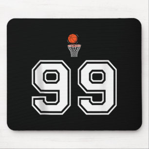 Mousepad 99 Número de Estilo de Basquete Vintage White Tank