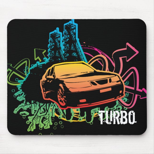 Mousepad 9-5-aero_cutout mousepad, turbo (Frente)