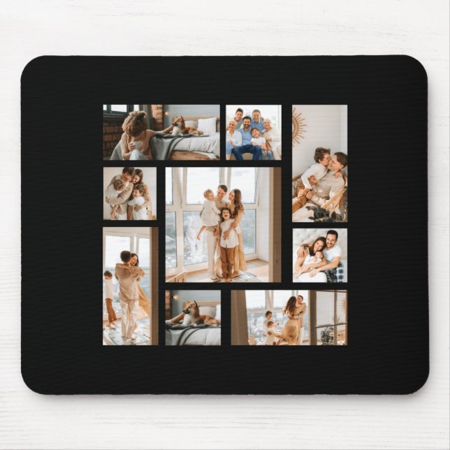 Mousepad 9 Photo Collage Template  (Frente)
