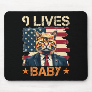 Mousepad 9 Vidas Bebê Trump 2024 Vencendo Vencedor Trump