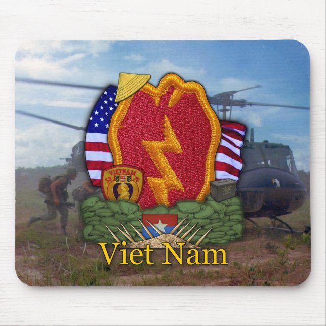 Mousepad a 25a guerra do vietname da divisão de infantaria (Frente)