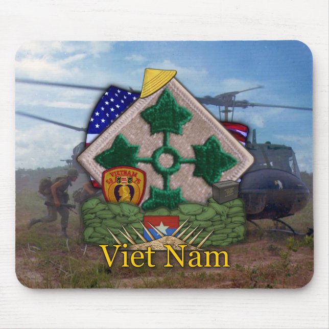 Mousepad a 4o guerra do vietname da divisão de infantaria (Frente)