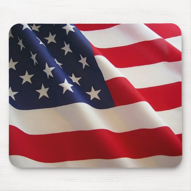 Mousepad A acenar com a bandeira americana (Frente)
