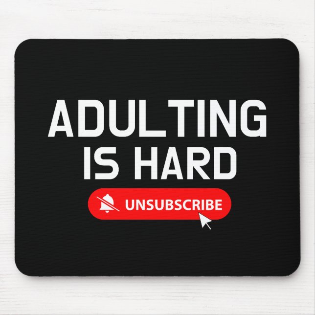 Mousepad A Adulção é a anulação da subscrição do Duro | Cot (Frente)