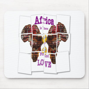 Mousepad A África é onde encontrei o Amor