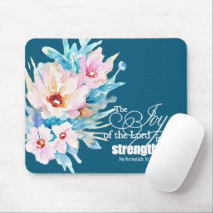 Mousepad A Alegria do Senhor floral