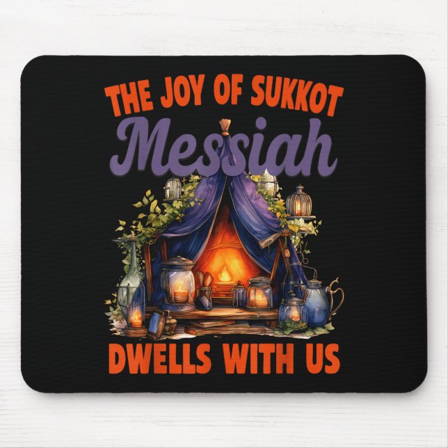 Mousepad A Alegria do Sukkot Messias Mora Conosco Ho (Frente)
