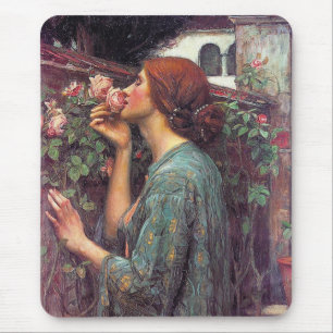 Mousepad A alma da Rosa por John W. Waterhouse