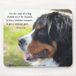 Mousepad A alma de um cão - cão de montanha de Bernese