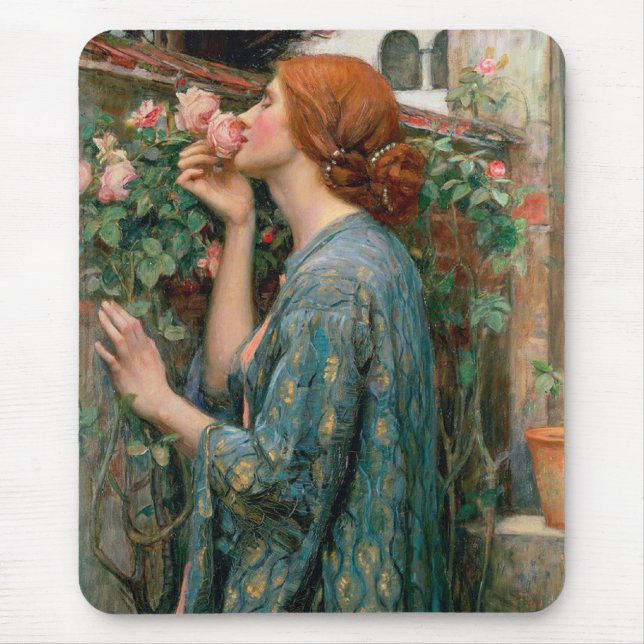 Mousepad A alma do rosa - John William Waterhouse (Frente)