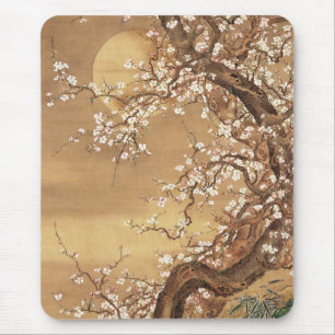 Mousepad A ameixa japonesa floresce à lua