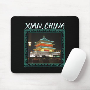 Mousepad A antiga torre Xian Bell da China