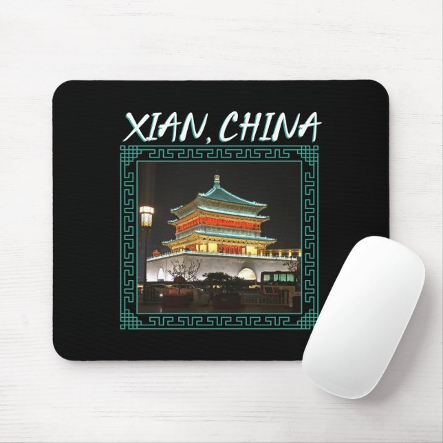Mousepad A antiga torre Xian Bell da China (Com mouse)