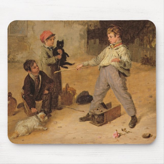 Mousepad A armadilha de rato (óleo no painel) (Frente)