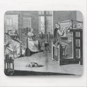 Mousepad A arte da Meia-Quadro-Trabalho-Confecção de malhas