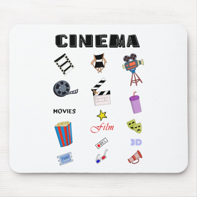 Mousepad A arte do cinema (Frente)