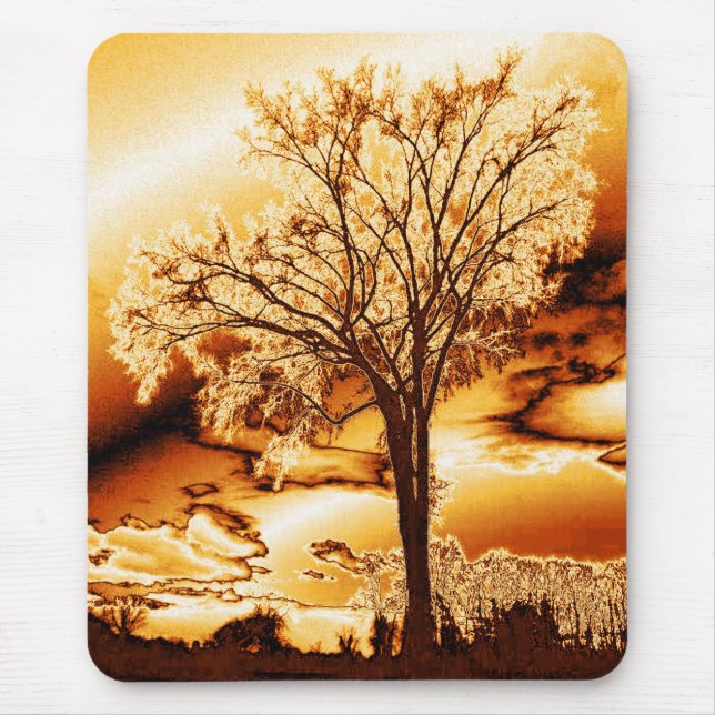 Mousepad A árvore da vida em Molten Dourado (Frente)