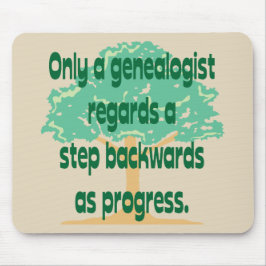 Mousepad A árvore genealógica uma etapa é para trás