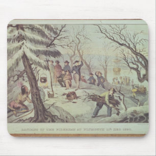 Mousepad A aterragem dos peregrinos em Plymouth