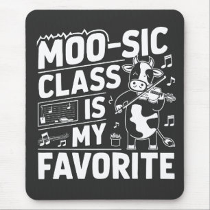 Mousepad A aula de moo é a minha escola de coco de moo, eng