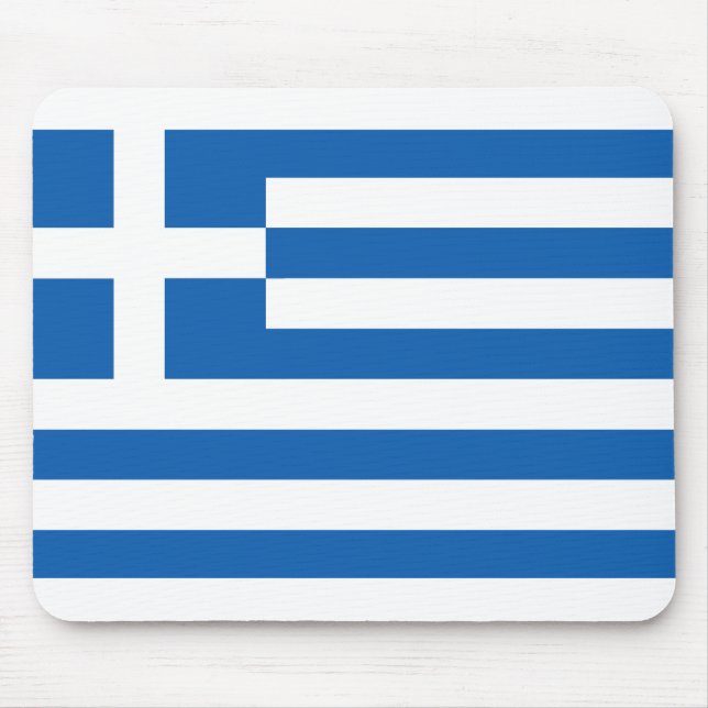 Mousepad A bandeira da Grécia  (Frente)