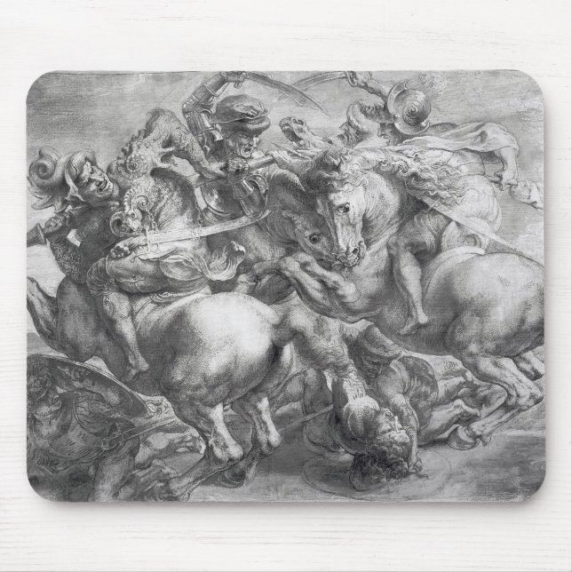 Mousepad A batalha de Anghiari após Leonardo da Vinci (Frente)