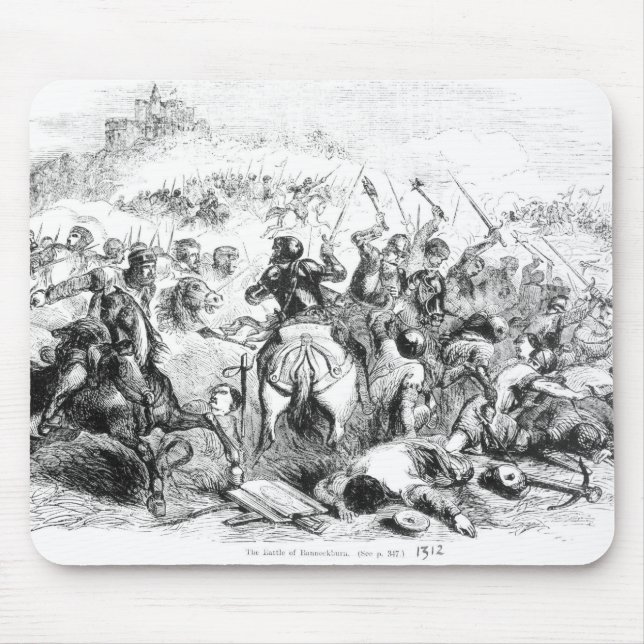 Mousepad A batalha de Bannockburn em 1314 (Frente)