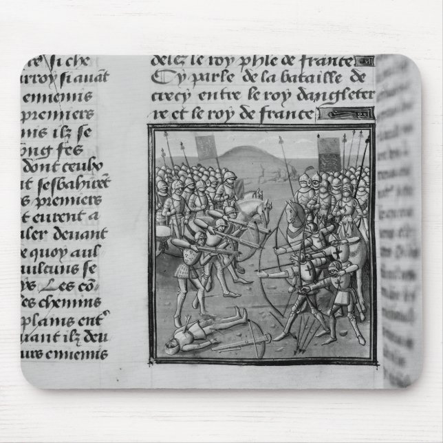 Mousepad A batalha de Crecy em 1346 (Frente)