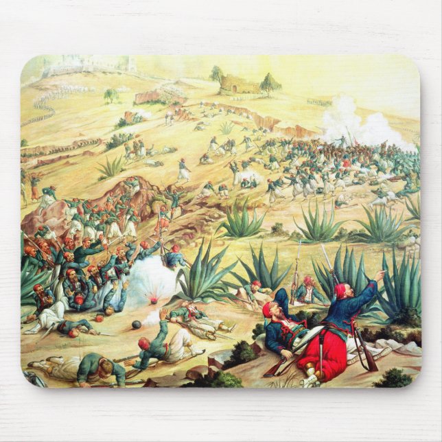 Mousepad A batalha de Puebla, o 5 de maio de 1862 (Frente)