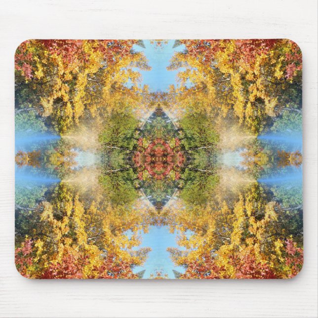Mousepad A bela floresta no outono... (Frente)