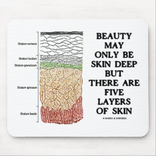Mousepad A beleza pode ser superficial mas cinco camadas de