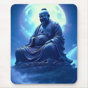 Mousepad A Benção da Lua Sobre a Estátua Celestial