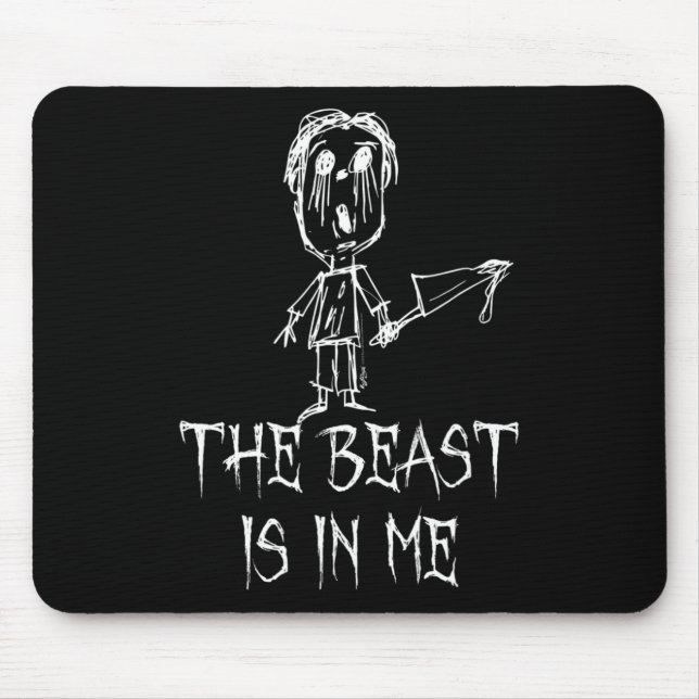 Mousepad A Besta Está Em Mim Figurino De Halloween Design (Frente)